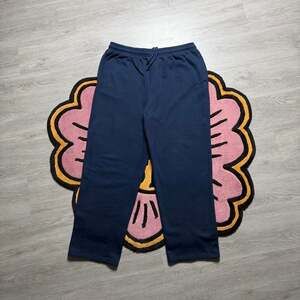Vintage Y2K Everlast Loose Baggy Fit Fleece Sweatpants XL/2XL Navy Blue